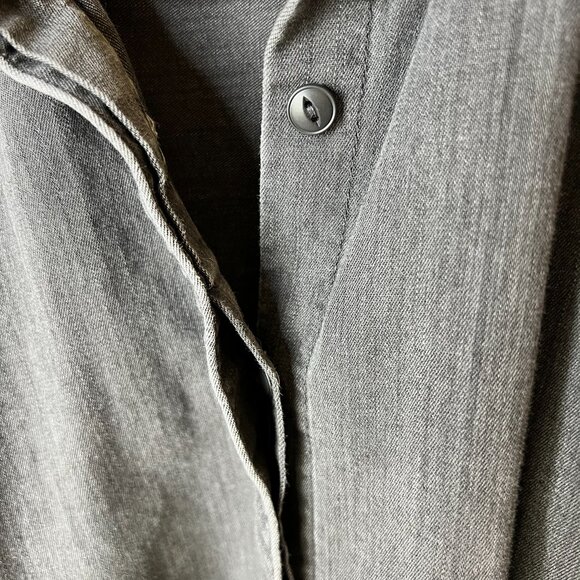 Madewell Top Womens Size XS Black Denim Rolled Sleeve Shirt in Lunar Wash - Picture 10 of 16